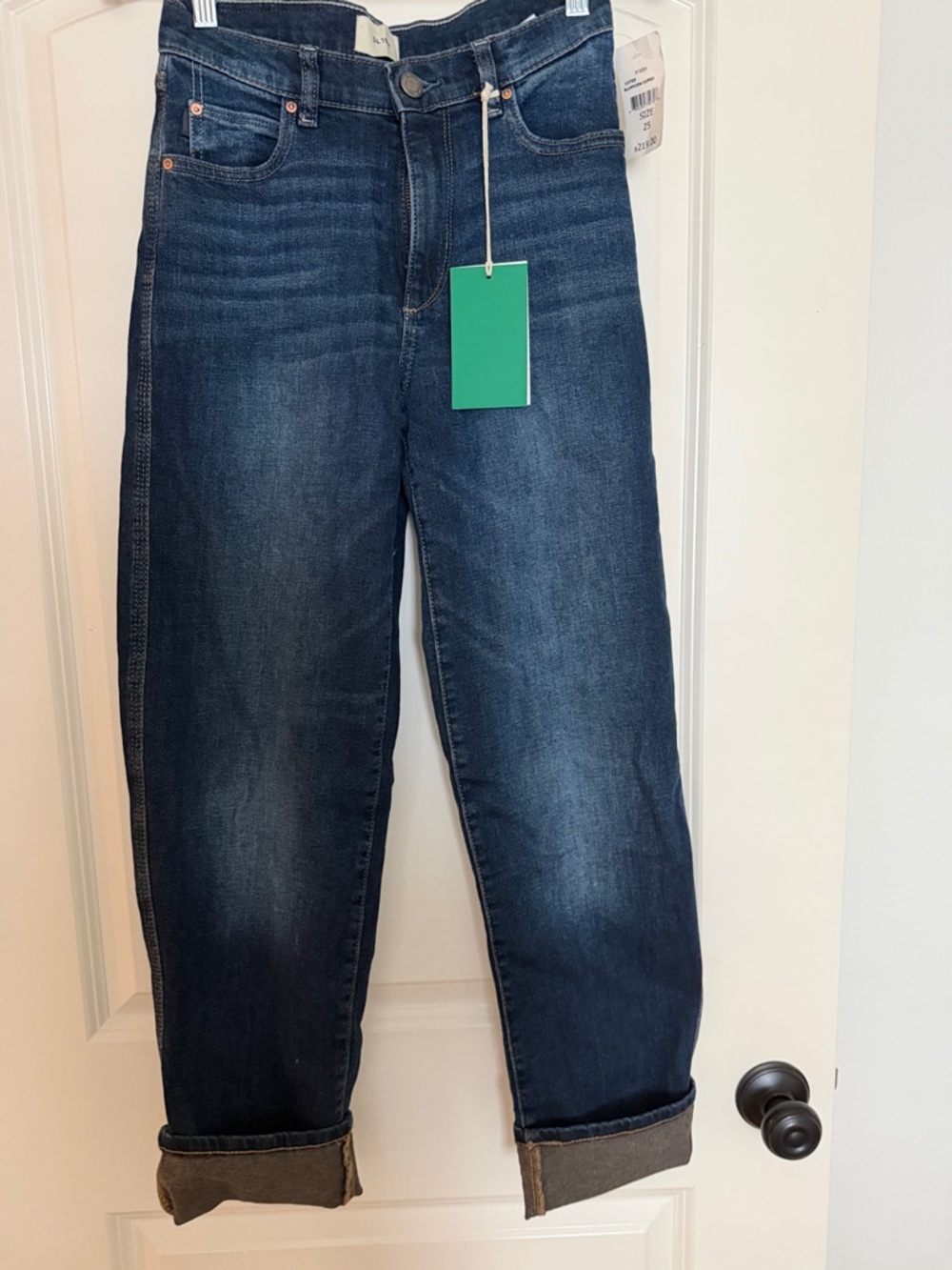 DL1961 Women's Dark Indigo Boyfriend Jeans